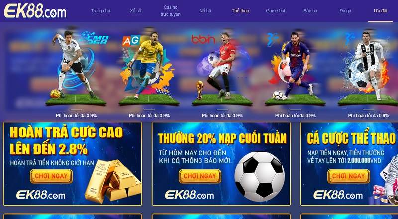 Chơi cược ở EK88 cho thấy sự vượt trội ở nhiều mặt 