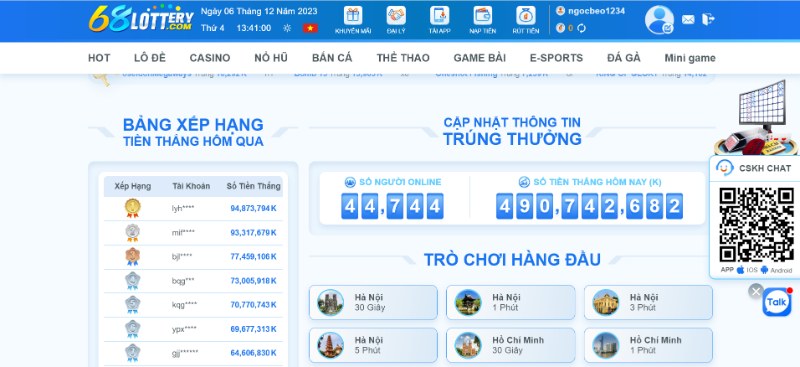 Nhà cái thiết kế giao diện ấn tượng nhưng rất dễ tiếp cận, khoa học 