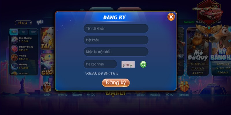 Biểu mẫu đăng ký hội viên Benvip 