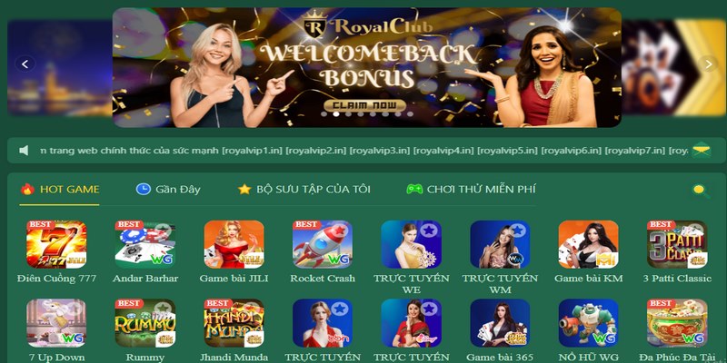 Royal Club là cổng game nổ hũ có nguồn gốc từ Philippines 